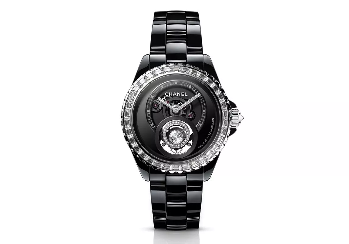 - ساعة J12 Diamond Tourbillon من Chanel