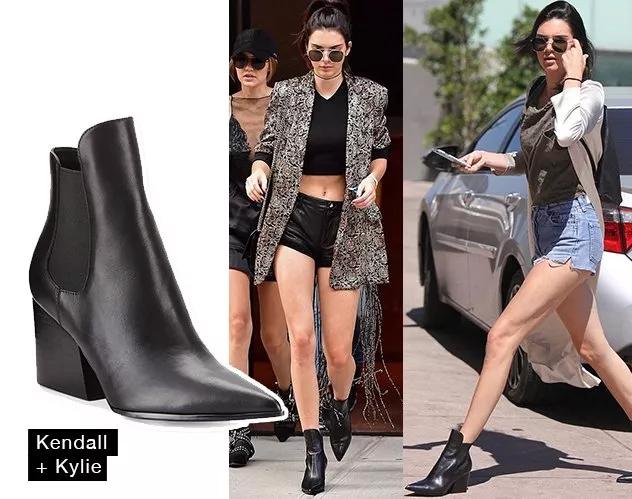 Kendall Jenner لا تتخلّى عن حذاء طول الكاحل بكلّ أشكاله