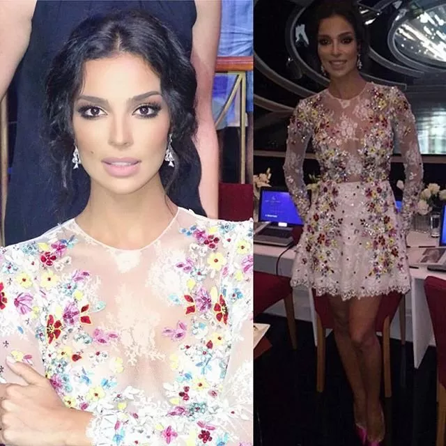 نادين نجيم في إطلالة مميّزة خلال حفل ملكة جمال لبنان