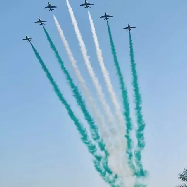 أجواء اليوم الوطني السعودي 92: سماء وأرض المملكة تزيّنتا بالعروض والإحتفالات!