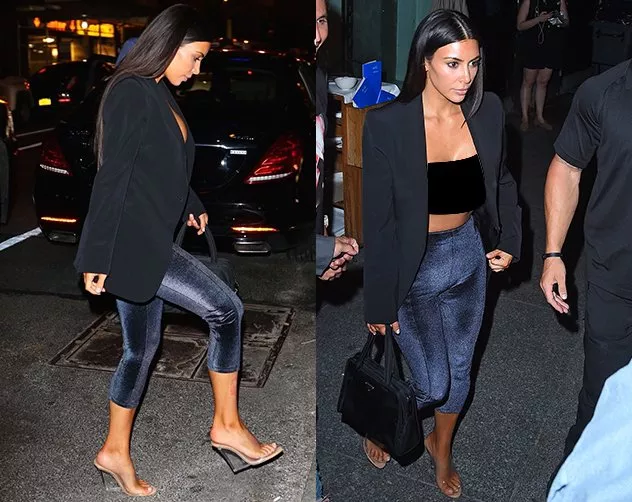 Kim Kardashian تنقل السروال الضيّق إلى مستوى آخر يليق بالإطلالات المسائيّة