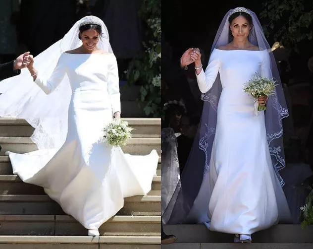 فساتين عرايس مشابهة لفستان زفاف ميغان ماركل لا يتجاوز سعرها الـ2000$!