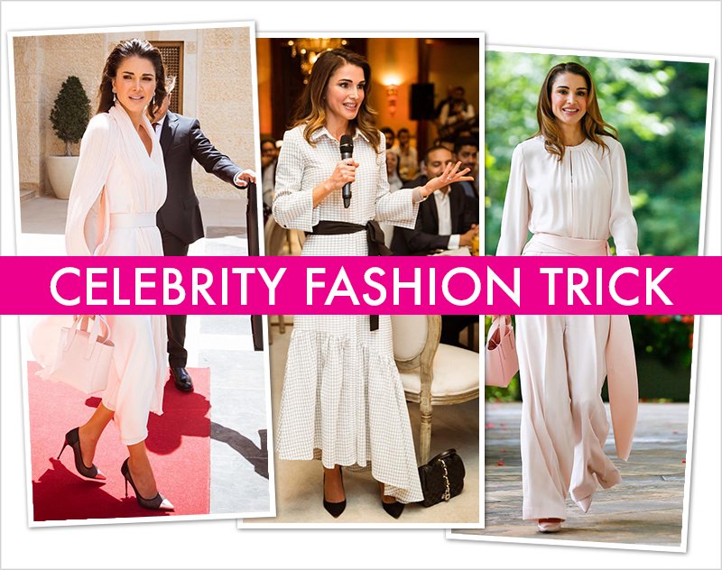 الملكة رانيا حيلة الملكة رانيا في الموضة