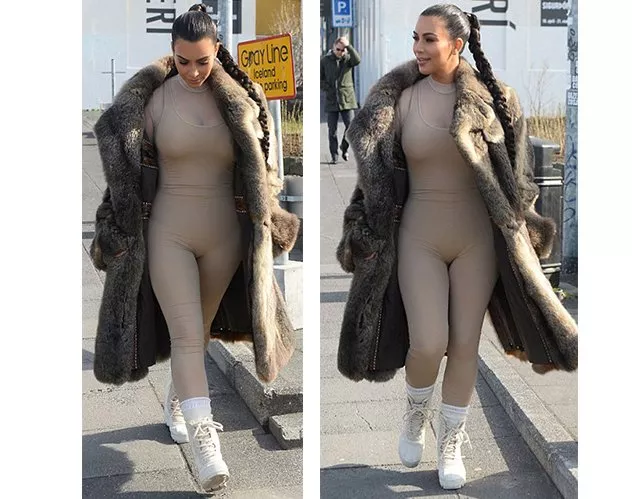 Kim Kardashian تتباهى برشاقتها بعد الحمل بأزياءٍ ضيّقة
