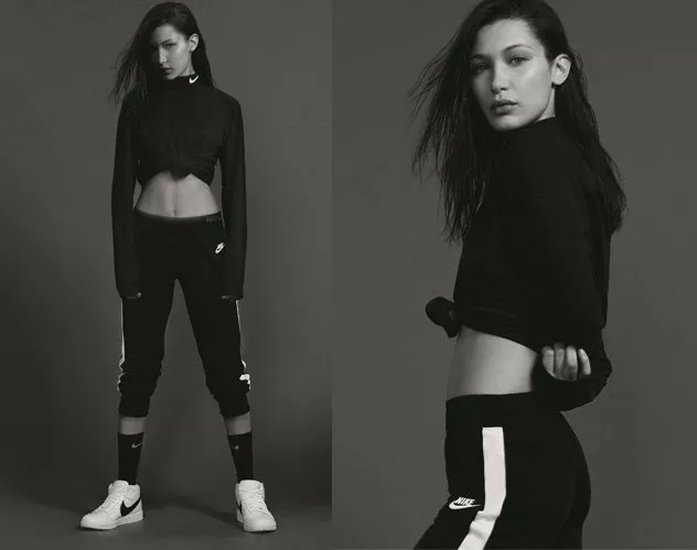 العارضة Bella Hadid تروّج للتعاون الرابع بين Nike والمصمّم Riccardo Tisci