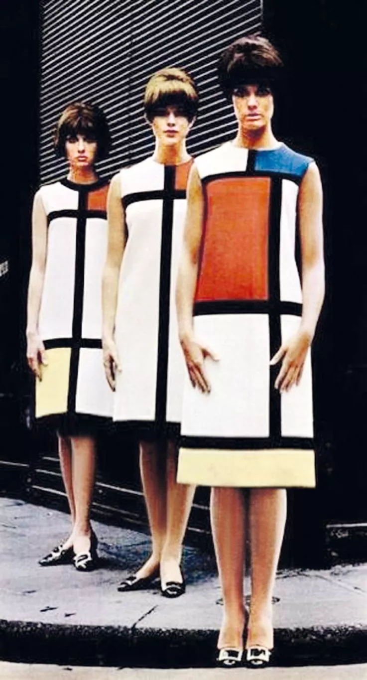 تاريخ فستان Mondrian من Saint Laurent Paris