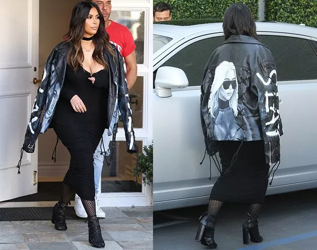 Kim Kardashian لا تتخلّى عن هوسها بنفسها ولا عن سترتها الجديدة
