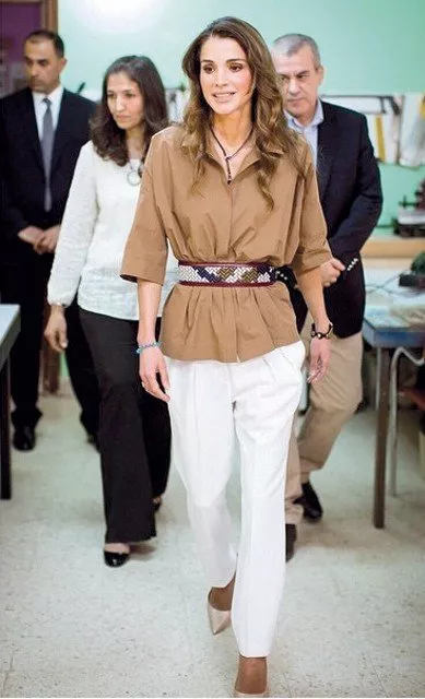 الملكة رانيا مثال السيّدة العربيّة العصريّة
