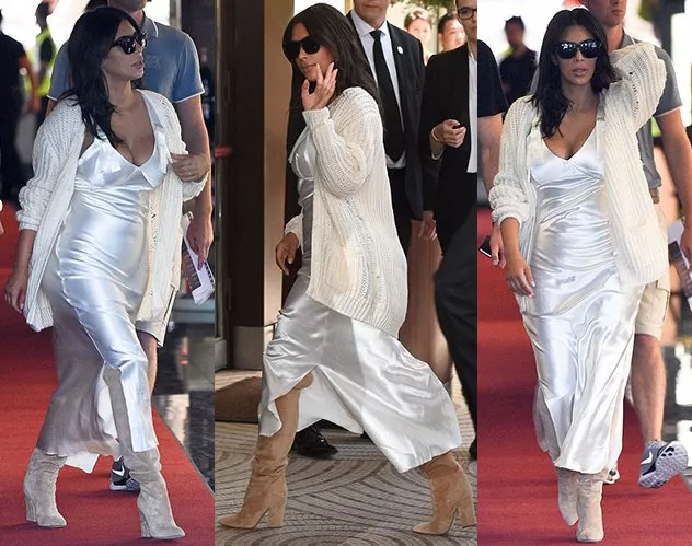 Kim Kardashian تصل إلى كان لتسرق الأضواء من الجميع
