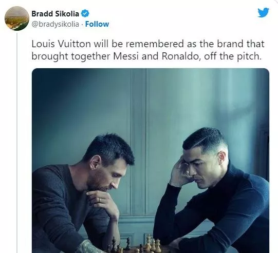 كريستيانو رونالدو وليونيل ميسي في إعلان Louis Vuitton: أهمّ صورة لسنة 2022