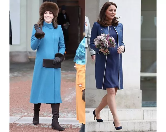 اللون الأزرق بطل إطلالات Kate Middleton، هل هو تلميح بأن مولودها الثالث صبيّ؟