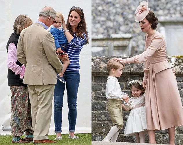 الأمير ويليام كيت ميدلتون الأمير جورج الأميرة شارلوت