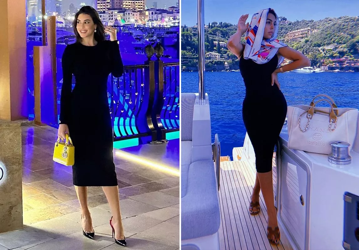 ياسمين صبري وجورجينا رودريغيز في ملابس متشابهة. تتّبعان الحيلة نفسها في الموضة!