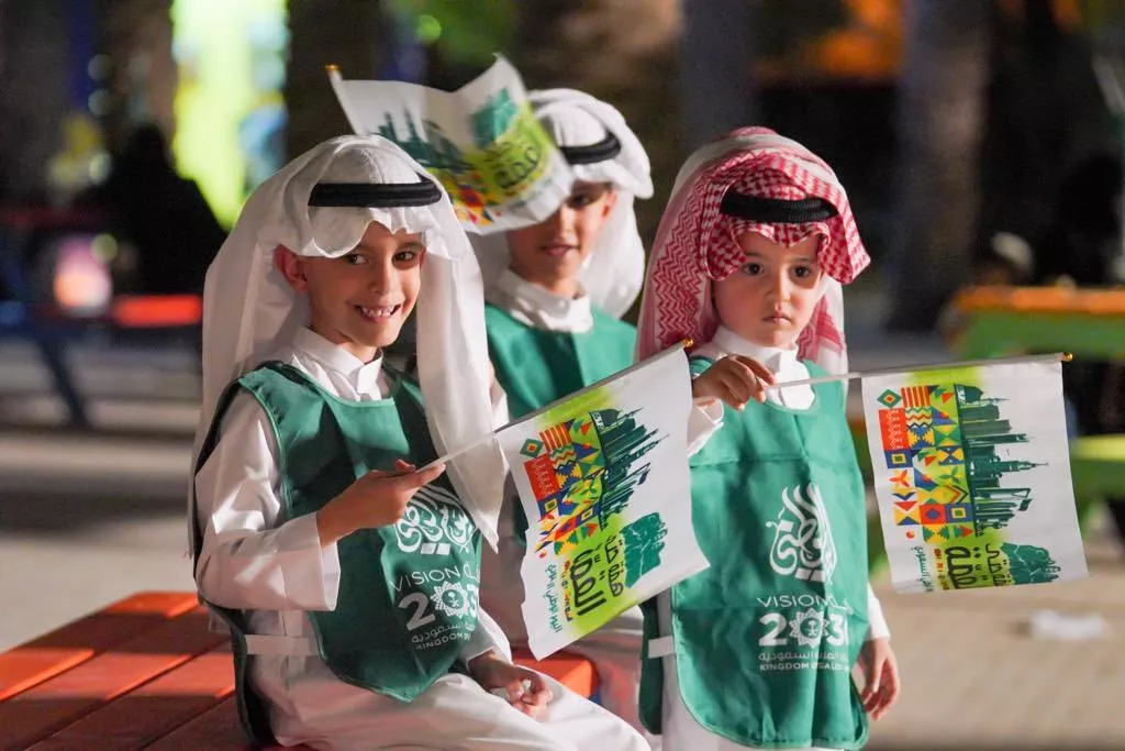 احتفل السعوديون بأجواء فعاليات اليوم الوطني السعودي