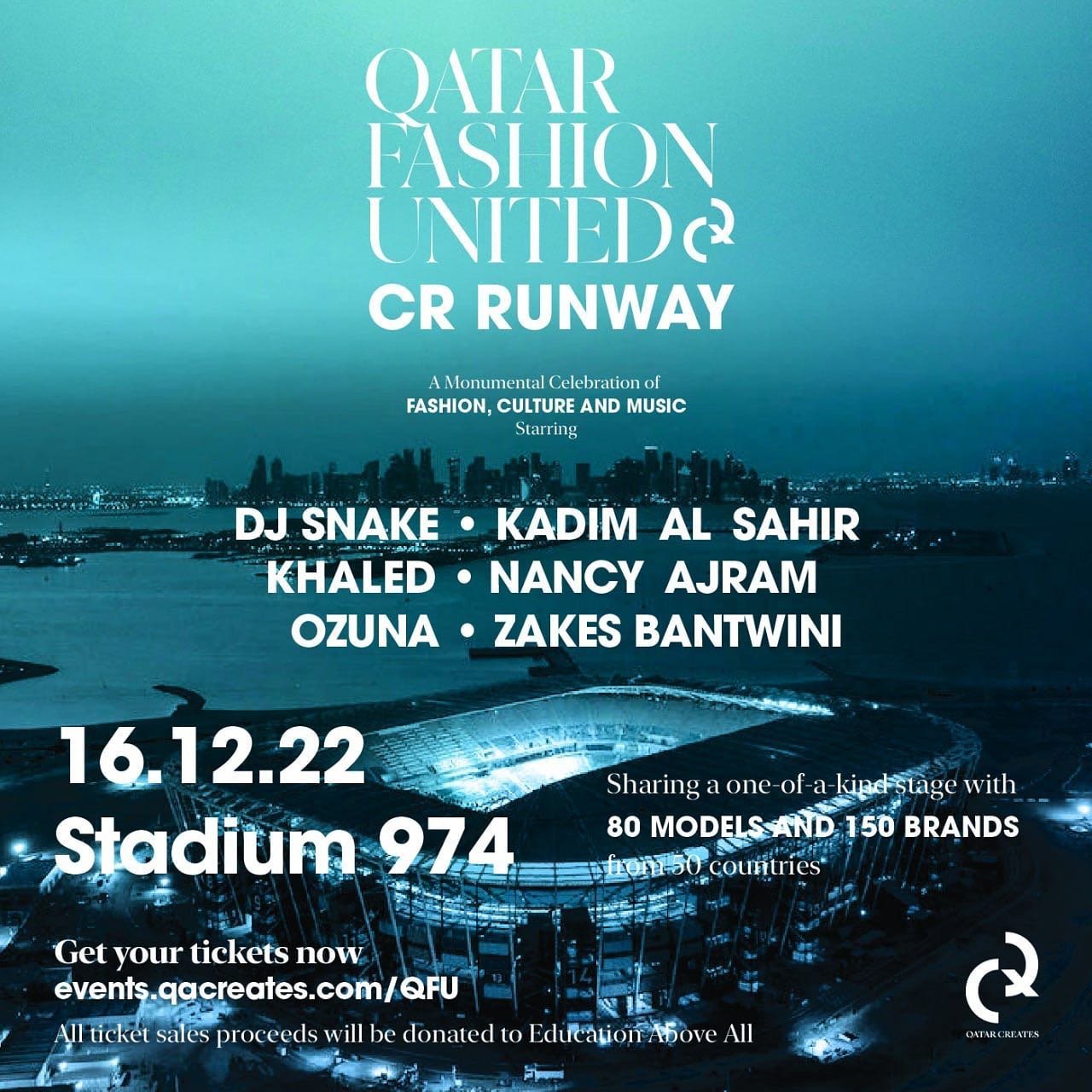 عرض ازياء Qatar Fashion United & CR Runway
