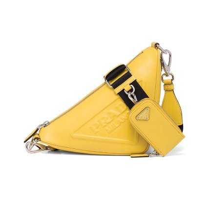 حقيبة Triangle Leather Shoulder Bag من Prada