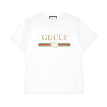 تيشرت Oversize T-shirt with Gucci Logo من Gucci