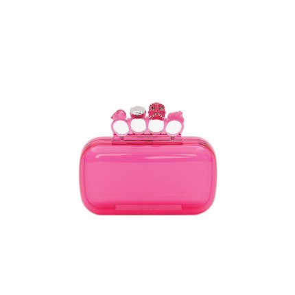 حقيبة Knuckle Clutch in Pink من Alexander McQueen