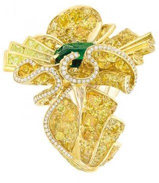 خاتم Envol Drap&eacute; Diamant Jaune من Dior