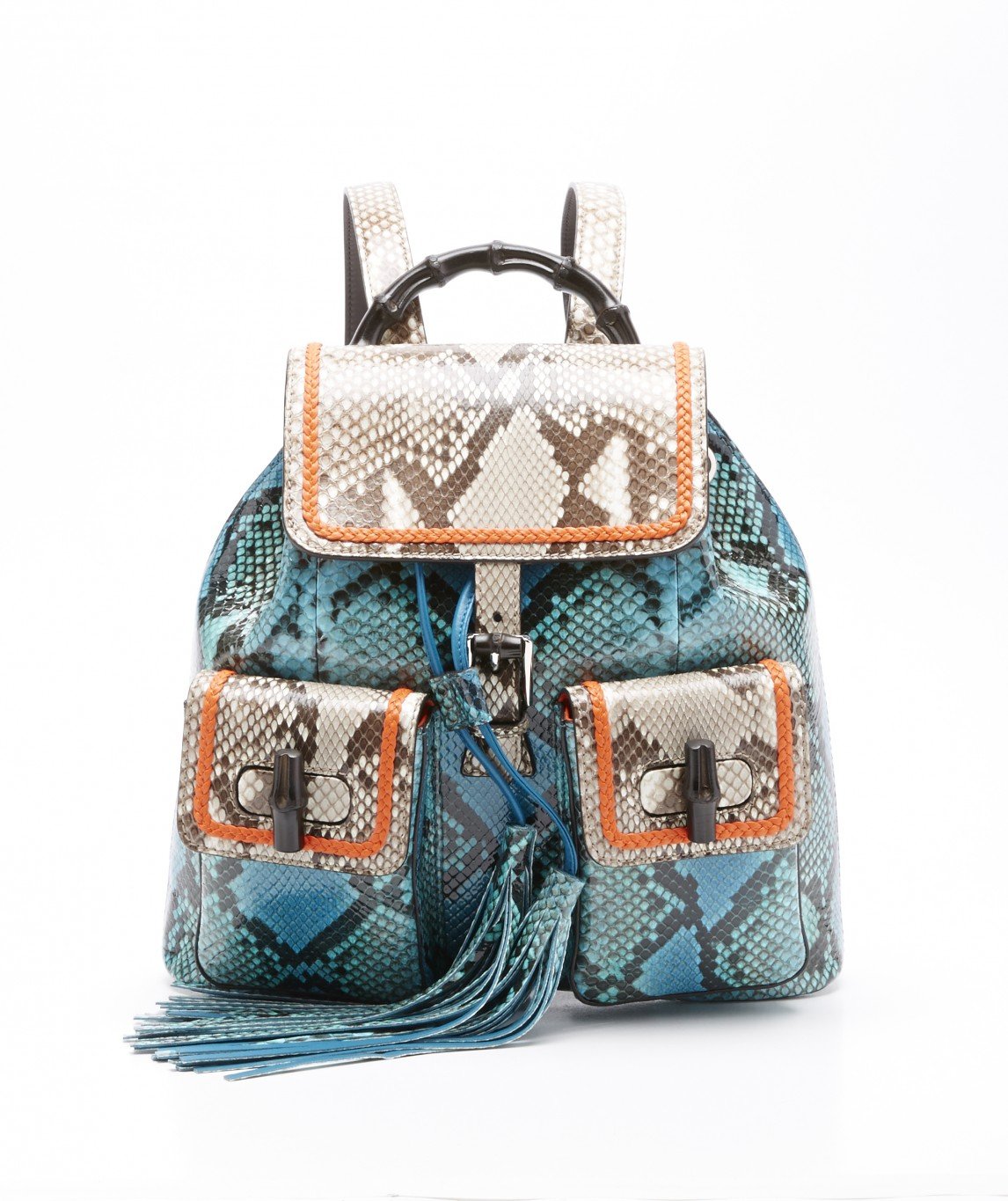 حقيبة Bamboo Python من Gucci