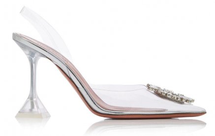 حذاء Begum Glass الشفاف من Amina Muaddi
