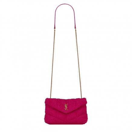 حقيبة Puffer Toy Bag in Quilted Boucl&eacute; Tweed من Saint Laurent Paris