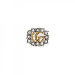 بروش Metal Double G With Crystals من Gucci