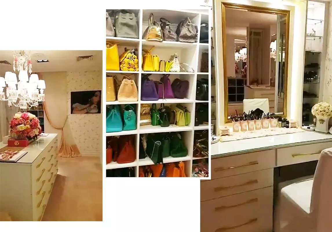 بالفيديو، غرفة ملابس لجين عمران تعكس أسلوبها الراقي وحبّها للموضة!