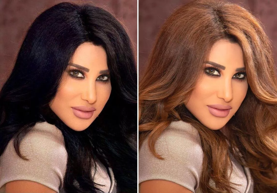كيف تبدو النجمات العربيات بالشعر الأسود من خلال تطبيق FaceApp؟