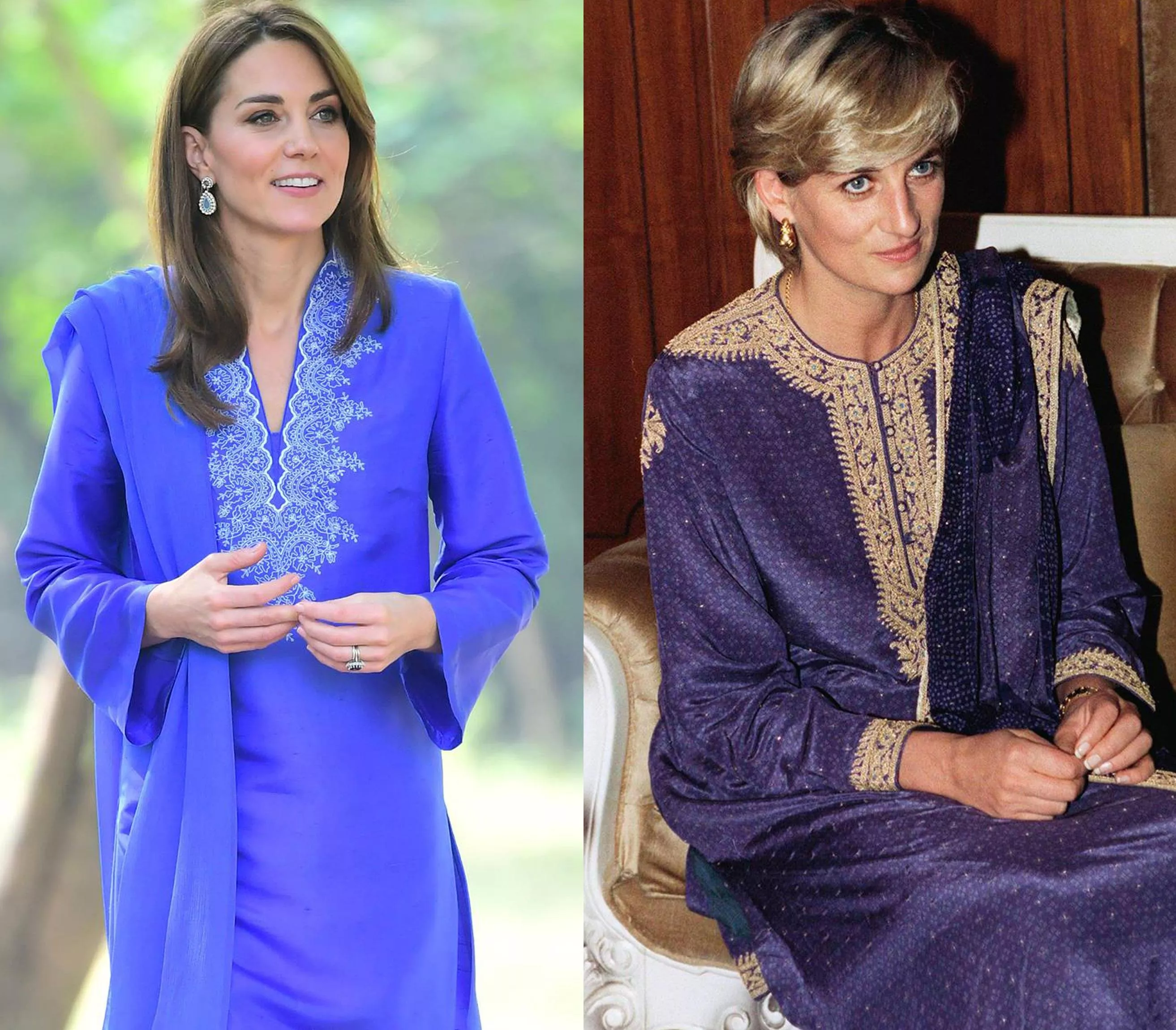 كل إطلالات كيت ميدلتون خلال جولتها في باكستان مع الأمير ويليام