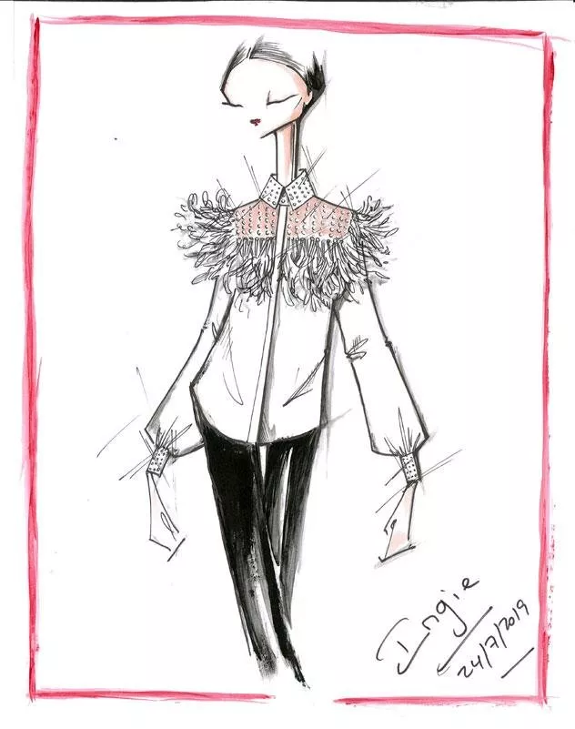 إنجي شلهوب تشارك في تكريم دولي لمصمّم الأزياء الراحل كارل لاغرفيلد