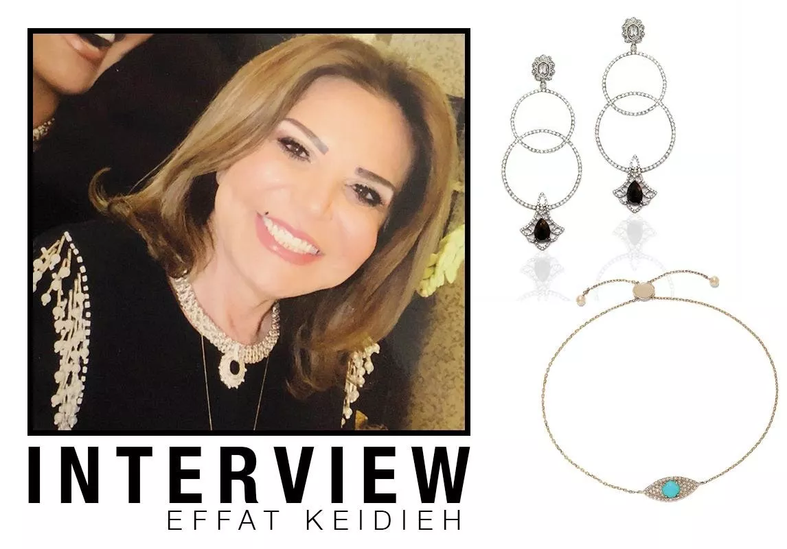 مقابلة خاصة مع مصممة المجوهرات عفت كريدية: تعشق الألوان والحياة
