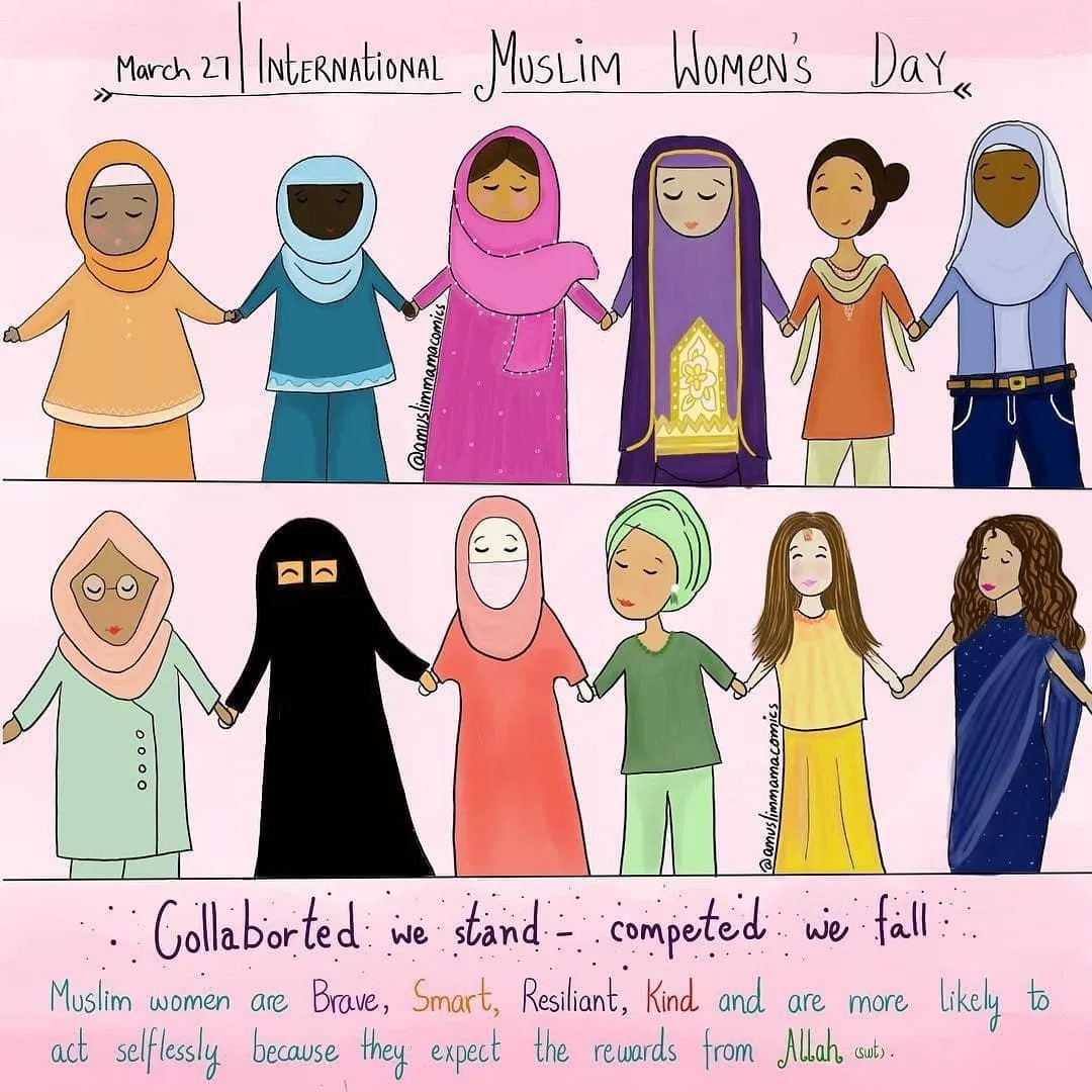 في يوم المرأة المسلمة: صور كاريكاتورية وأقوال داعمة للنساء!