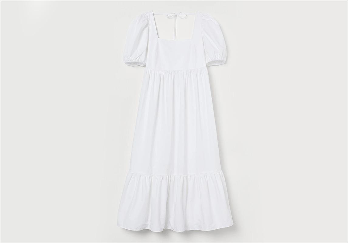 فستان ابيض فساتين الفستان اتش اند م H&M