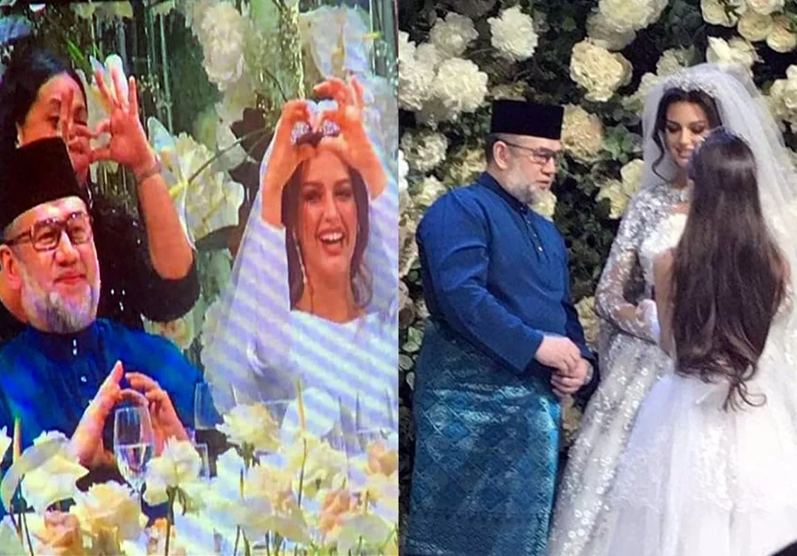 ملكة جمال روسيا السابقة تتزوّج من ملك ماليزيا في حفل أسطوري
