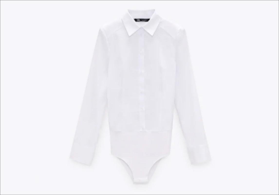 قميص ابيض من Zara زارا قميص – قمصان   white shirt