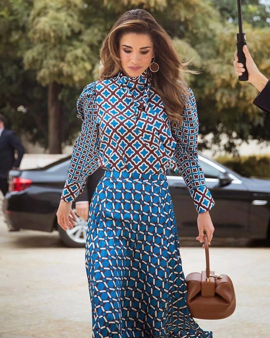 الملكة رانيا تختار تصميم أنيق في عمان، لا يتعدّى سعره الـ100 دولار