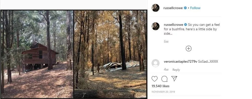 حرائق استراليا: صور مؤثرة وتعليقات المشاهير على هذه الكارثة الطبيعية