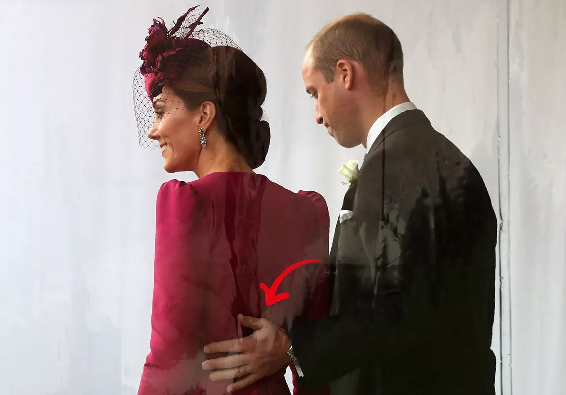 لغة جسد ميغان ماركل وكيت ميدلتون مع زوجيهما في حفل زفاف Princess Eugenie