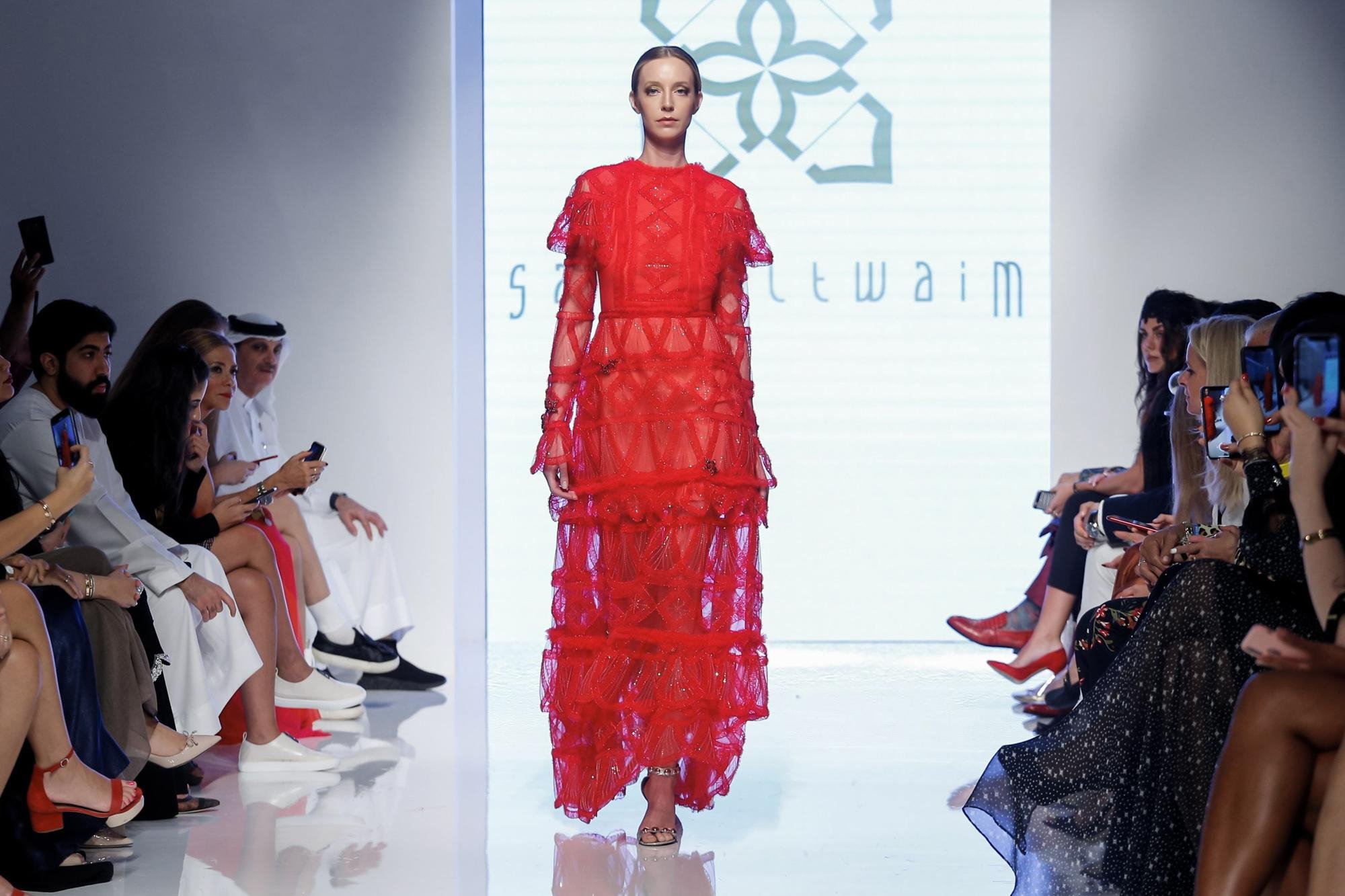 اسبوع الموضة العربي دبي سارة التويم