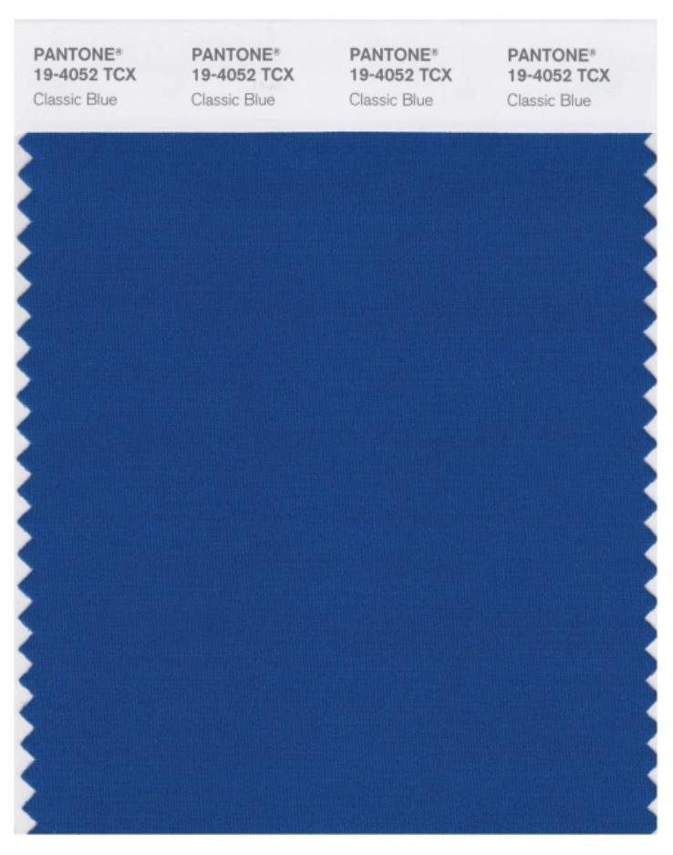 اللون الأزرق الكلاسيكي لعام 2020 بانتون