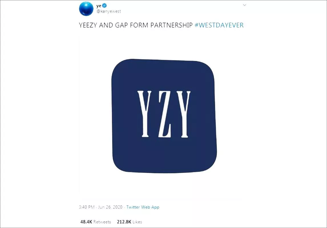شراكة بين Kanye West وGap لإطلاق خط ملابس YZY