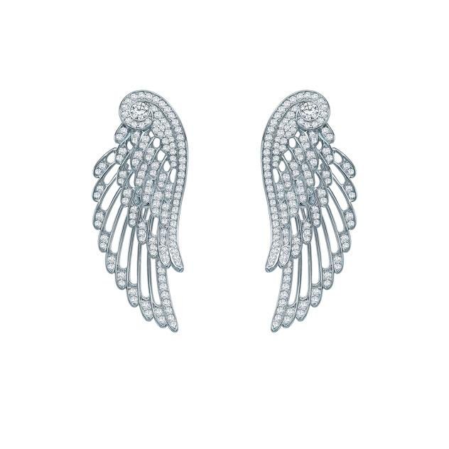 مجموعة مجوهرات Garrard - مجموعة مجوهرات Wings Embrace - أقراط Wings Embrace