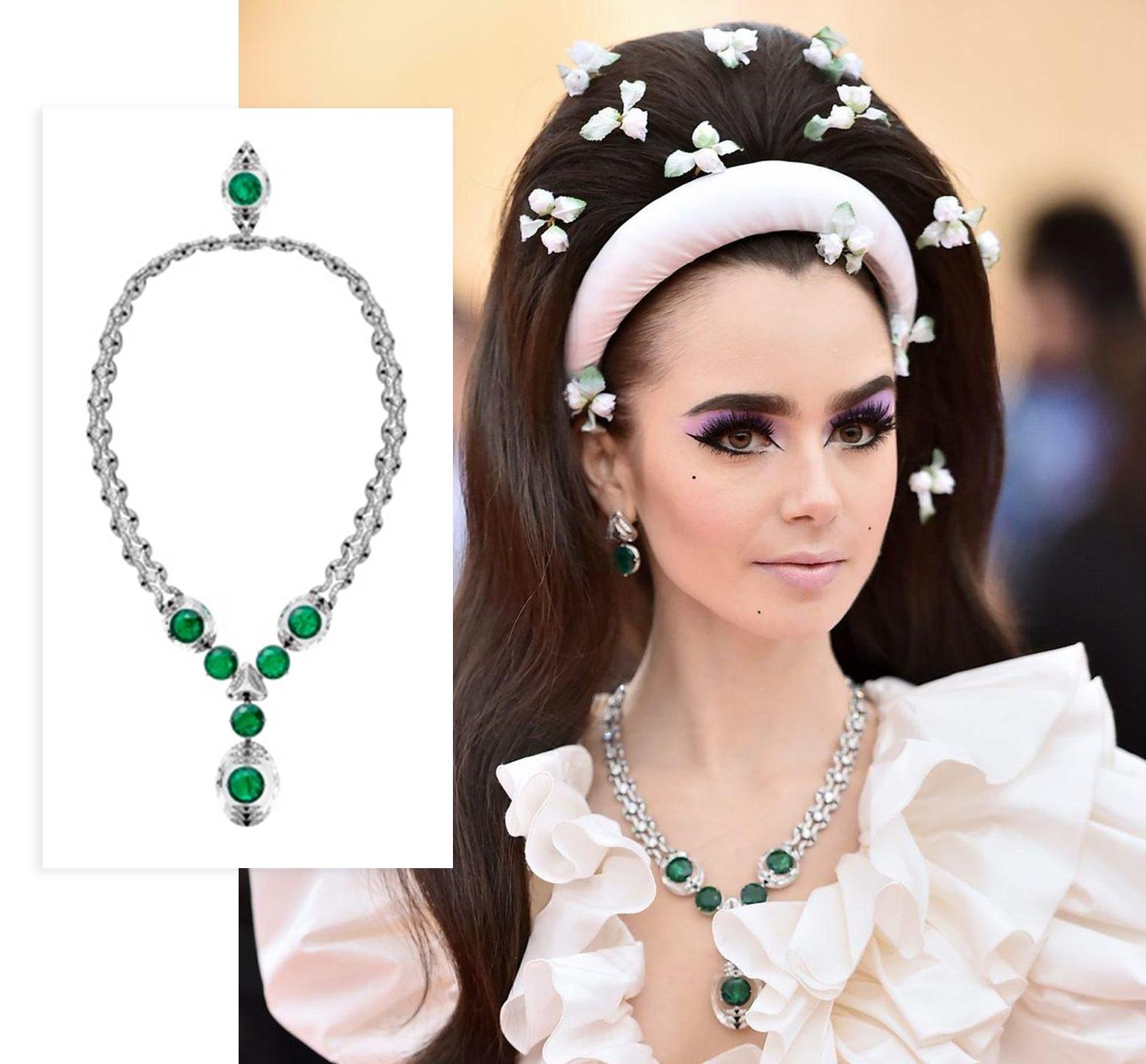 met gala 2019 ميت غالا نجمات إطلالات النجمات في حفل Met Gala مجوهرات تايلور هيل ميسيكا كارتيه بولغاري تيفاني اند كو