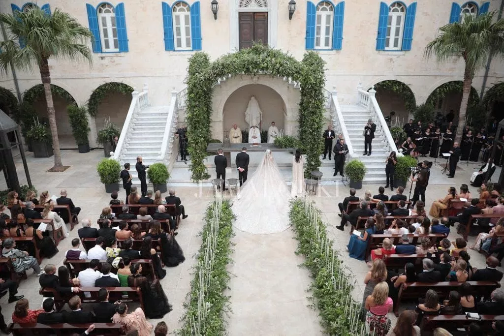 تفاصيل مراسم زفاف إيلي صعب جونيور وكريستينا مراد الرسمية... صور حصرية ترينها للمرّة الأولى