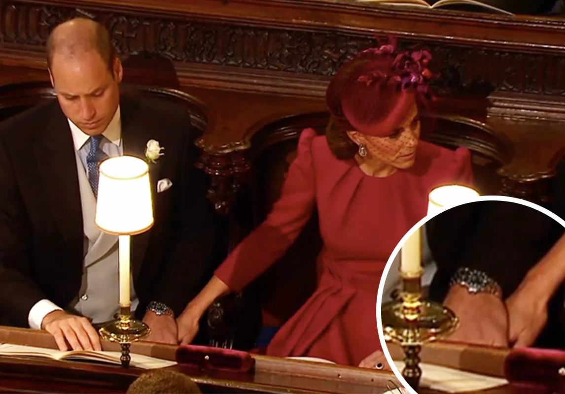 لغة جسد ميغان ماركل وكيت ميدلتون مع زوجيهما في حفل زفاف Princess Eugenie