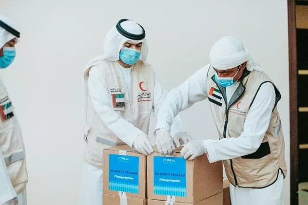 لوريال الشرق الأوسط تجمع مساعدات بقيمة 4 ملايين درهم لدعم الهلال الأحمر، مستشفيات وصالونات تجميل في الإمارات