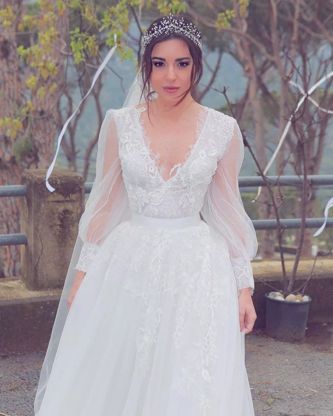 فستان زفاف سارة أبي كنعان، في مسلسل بالقلب في رمضان