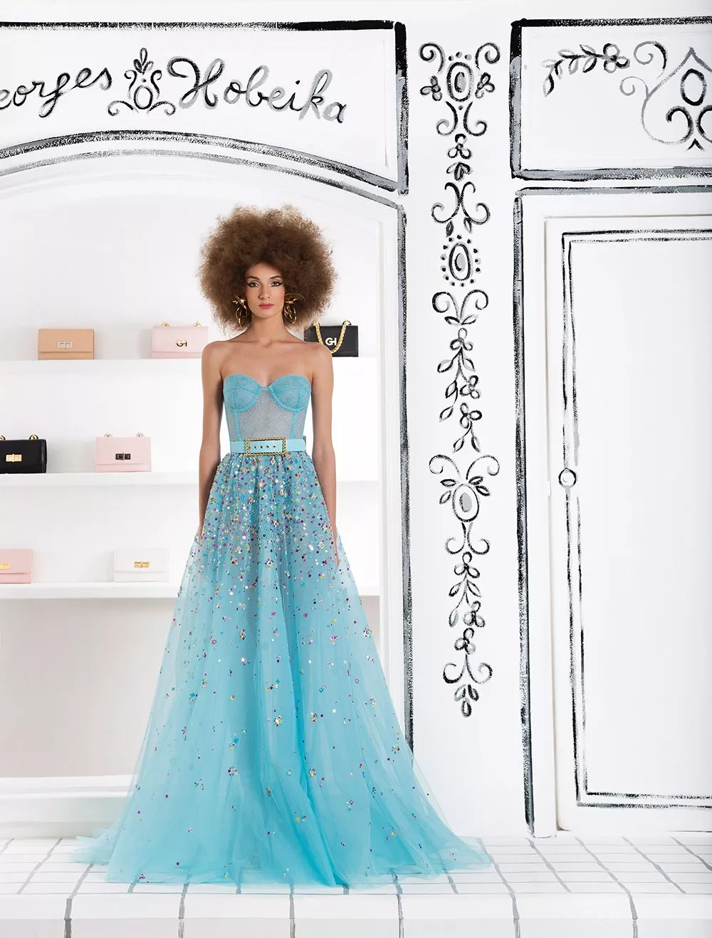 Georges Hobeika ينقل أجواء سيول ضمن مجموعته للأزياء الجاهزة لربيع وصيف 2019