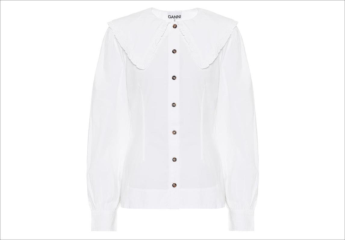 قميص Ganni غاني قميص – قمصان   white shirt